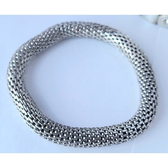 Lot of 5 Silver Bracelets - Monet - Kendall & James - Chicos   ++ - Picture 5 of 9